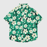 Camisas florales verdes